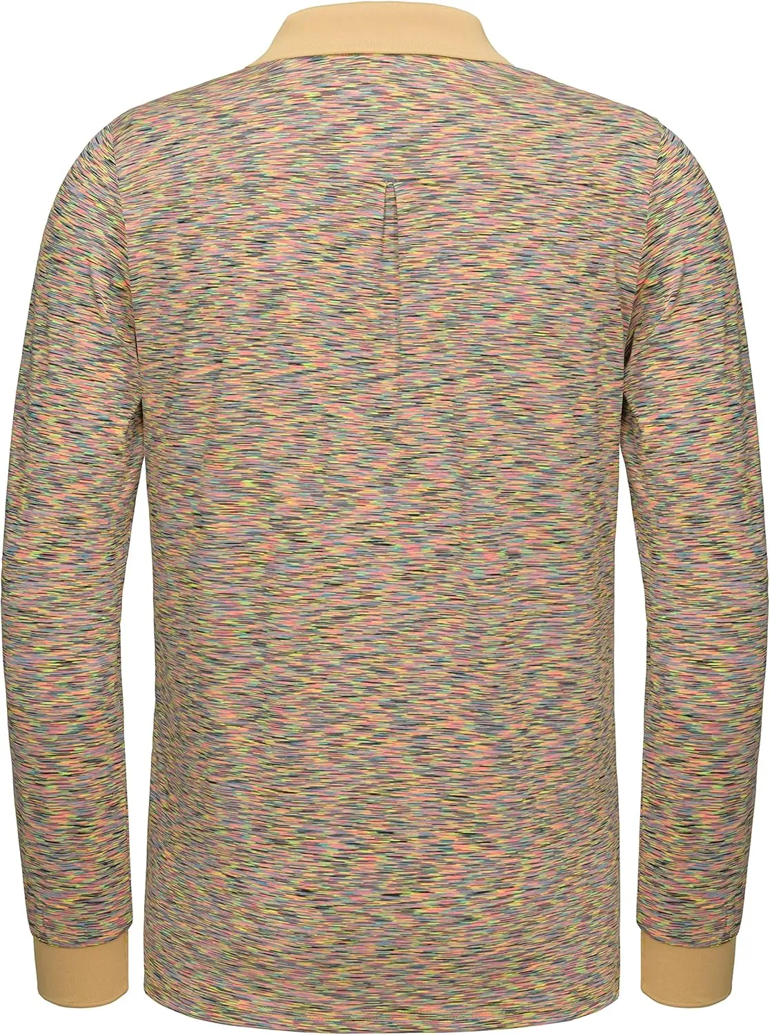 Men's Quick Dry Long Sleeve Polo Shirt Moisture Wicking UV Protection Sports T-Shirt