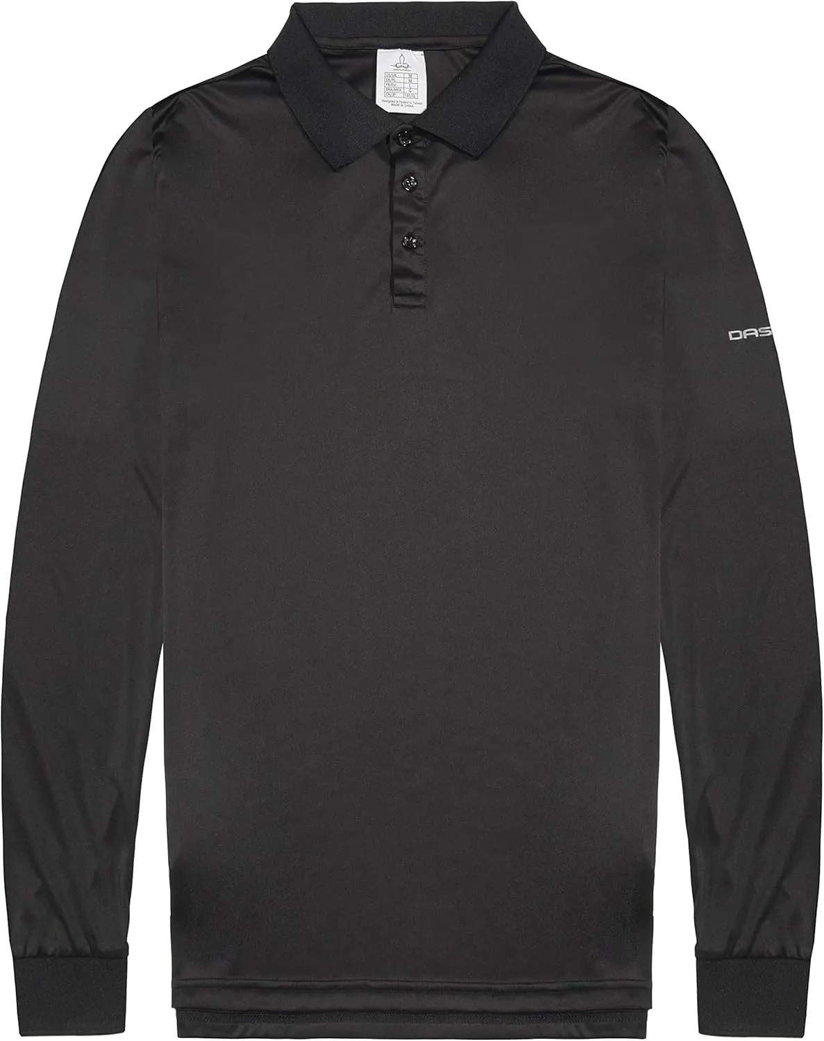 Men's Quick Dry Long Sleeve Polo Shirt Moisture Wicking UV Protection Sports T-Shirt