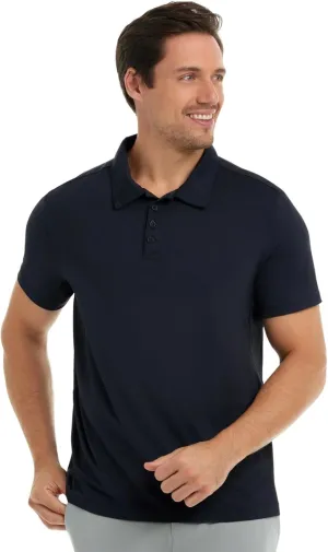 Men's UPF 50  UV Sun Protection Short Sleeve Active Polo Shirt