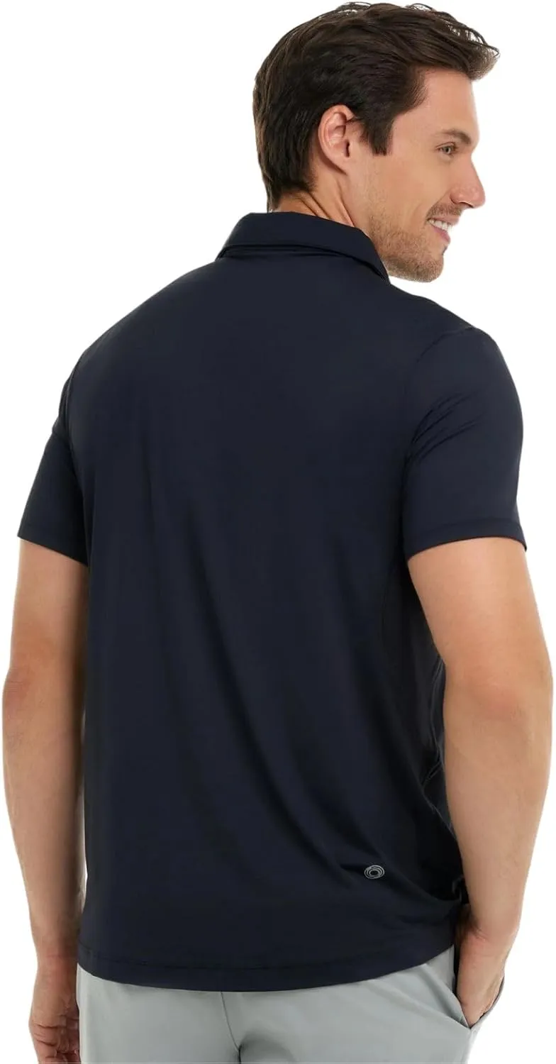 Men's UPF 50  UV Sun Protection Short Sleeve Active Polo Shirt