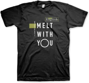 Modern English Band T Shirt Melt with You Adult Black Short Sleeve 80s New Wave Punk Band Graphic Tees