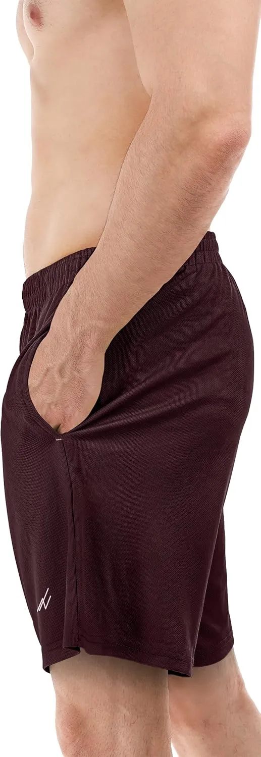 NY Threads Men's Athletic Shorts Quick Dry Loose-Fit Lightweight Running Workout Gym Shorts with Pockets
