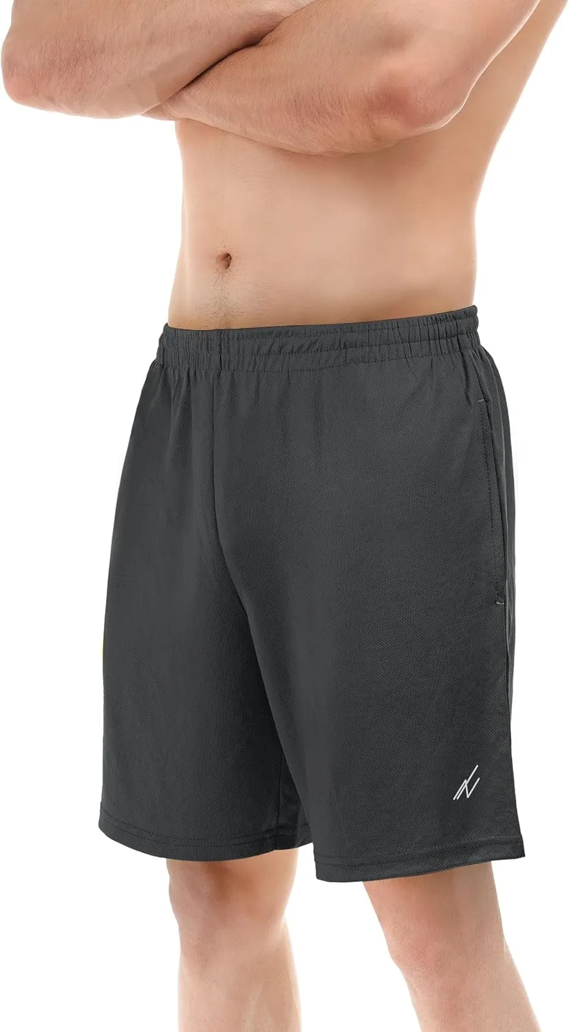 NY Threads Men's Athletic Shorts Quick Dry Loose-Fit Lightweight Running Workout Gym Shorts with Pockets