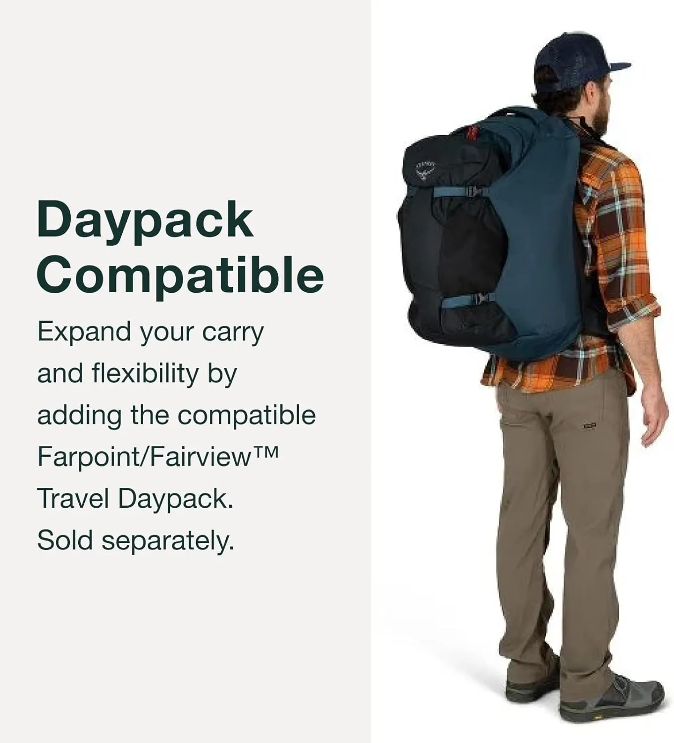 Osprey Farpoint 40L Men's Travel Backpack, Gopher Green