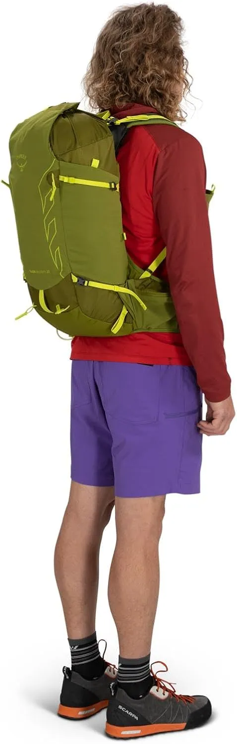 Osprey Talon Velocity 20L Men's Hiking Backpack, Dark Charcoal/Tumbleweed, S/M