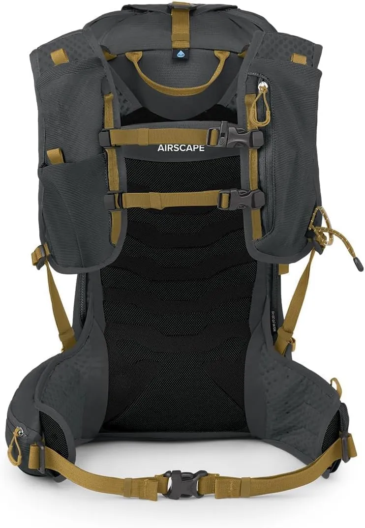 Osprey Talon Velocity 20L Men's Hiking Backpack, Dark Charcoal/Tumbleweed, S/M