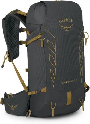Osprey Talon Velocity 20L Men's Hiking Backpack, Dark Charcoal/Tumbleweed, S/M
