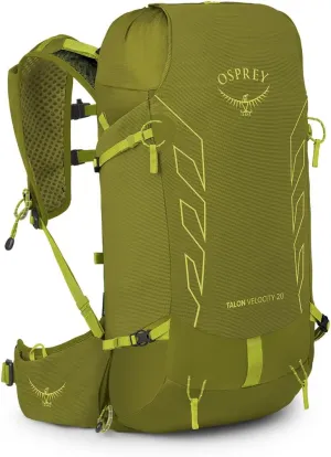 Osprey Talon Velocity 20L Men's Hiking Backpack, Matcha Green/Lemongrass, S/M