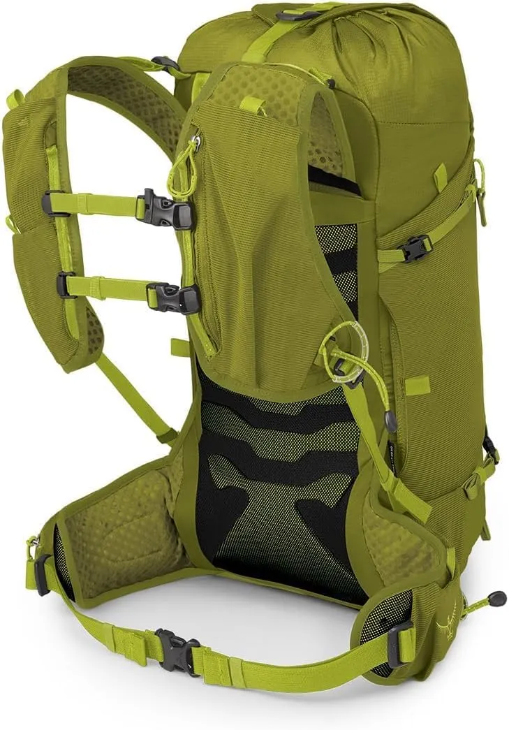 Osprey Talon Velocity 20L Men's Hiking Backpack, Matcha Green/Lemongrass, S/M