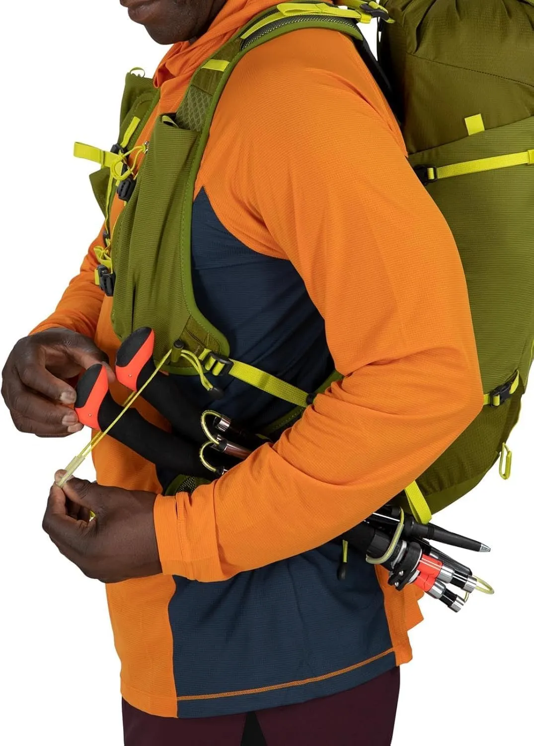 Osprey Talon Velocity 20L Men's Hiking Backpack, Matcha Green/Lemongrass, S/M