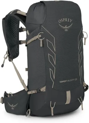 Osprey Tempest Velocity 20L Women's Hiking Backpack, Dark Charcoal/Chiru Tan, WM/L