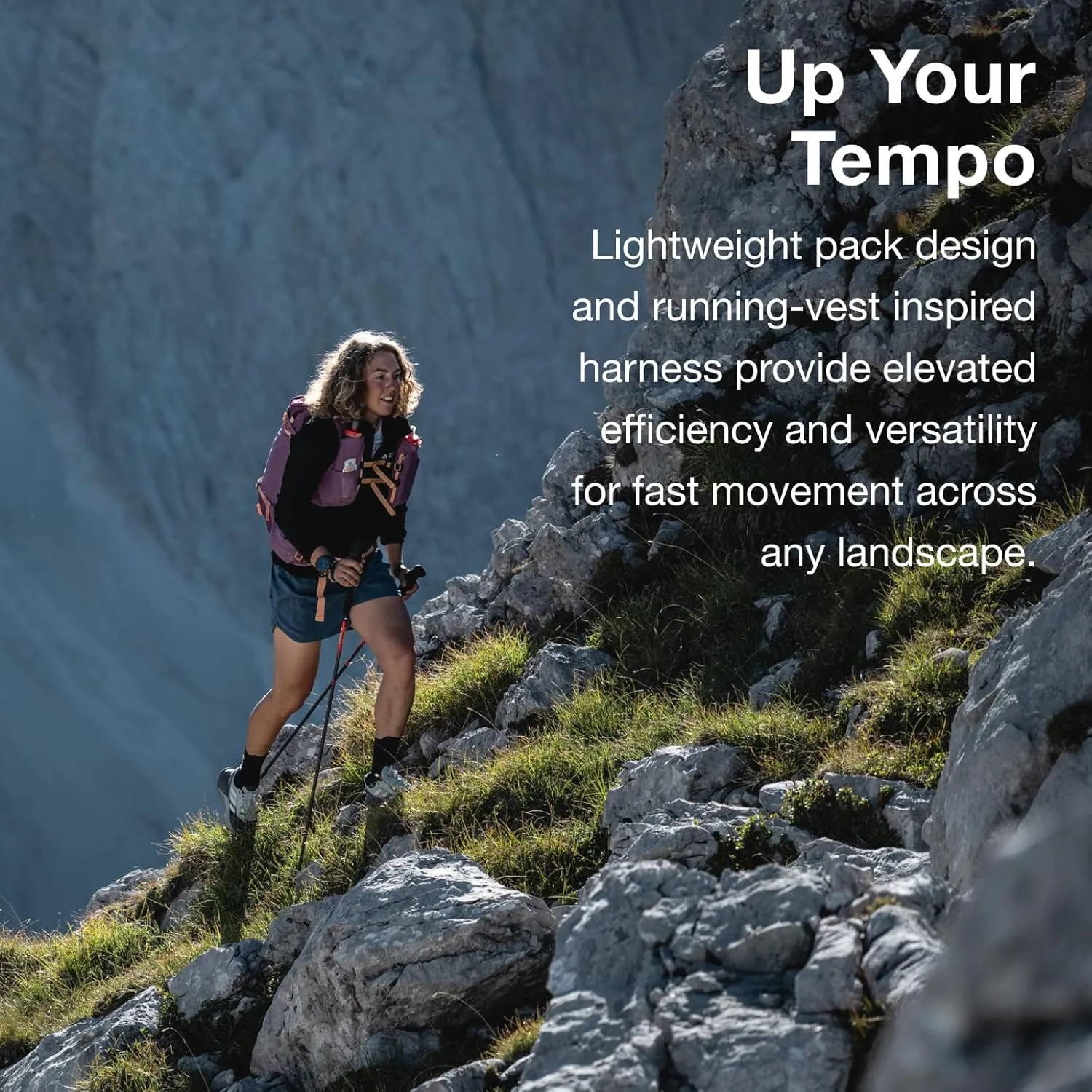 Osprey Tempest Velocity 20L Women's Hiking Backpack, Dark Charcoal/Chiru Tan, WM/L