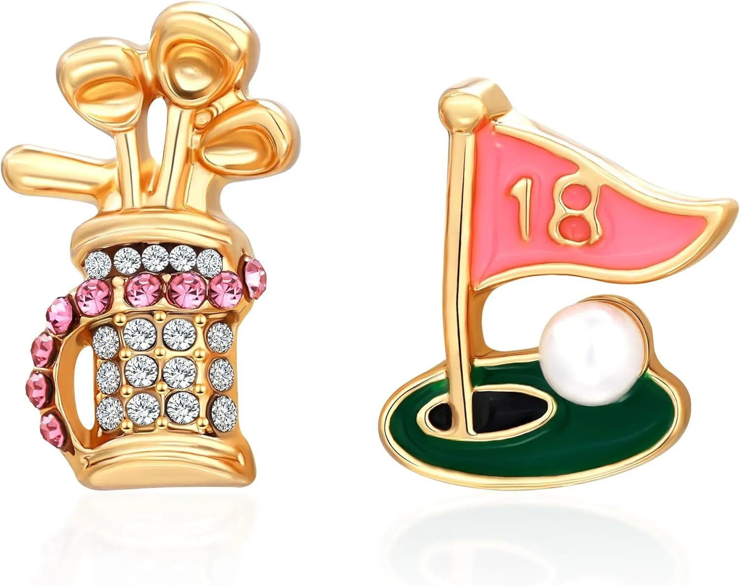 Rhinestone Earrings for Women,Football,Surfing,Tennis Ball,Pickleball,Golf,Basketball Sports Stud Earrings Trendy Dainty Gold Y2K earrings Jewelry for Mom Mama Lucky Charm Game Day Rugby