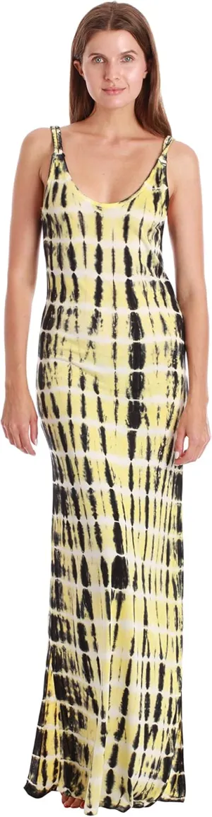 Riviera Sun Tie Dye Braided Strap Long Dresses 25002