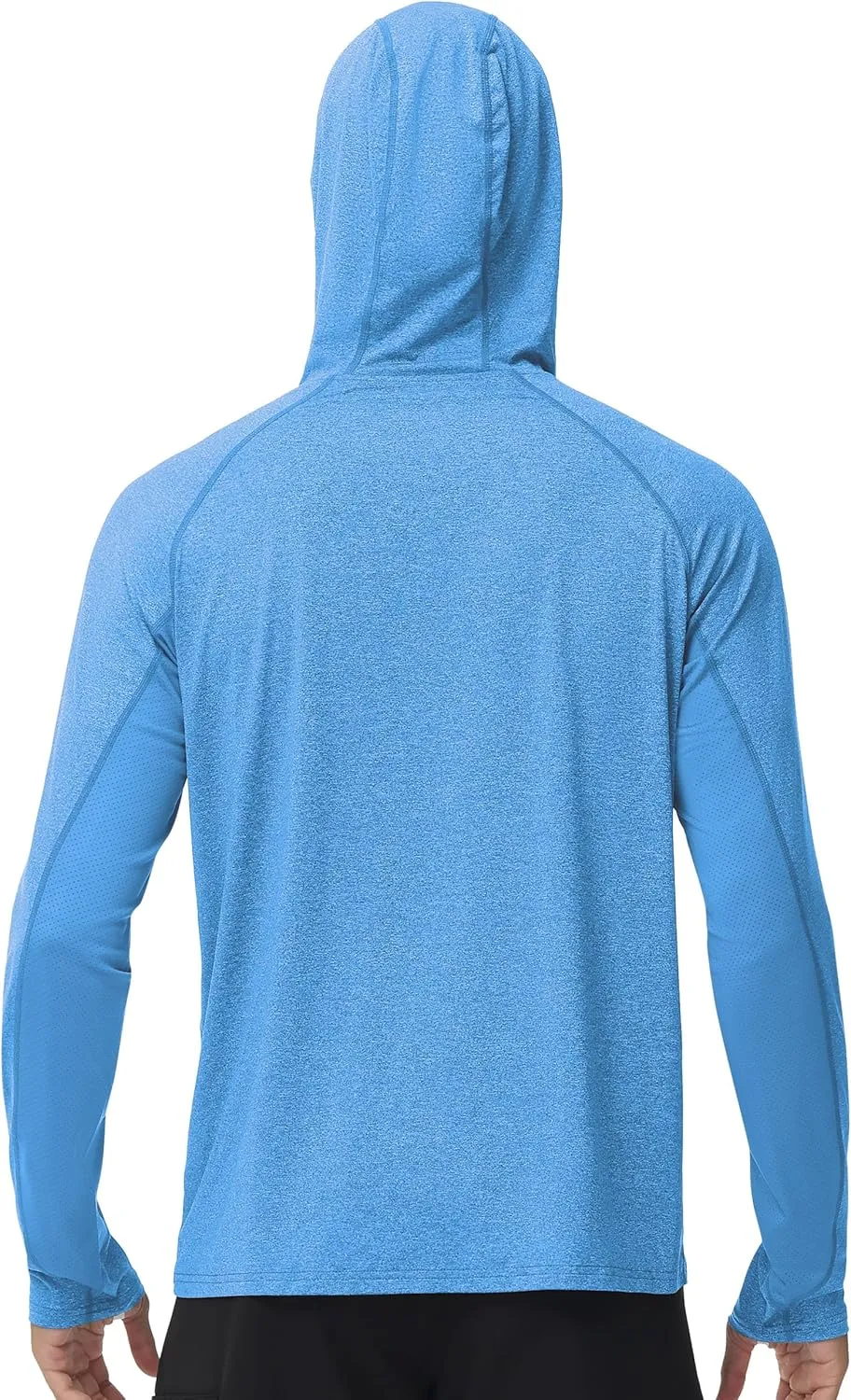 Roadbox Mens UPF 50  Fishing Shirts, Long Sleeve UV Sun Hoodie, Hiking Running Swim Athletic Workout Shirt