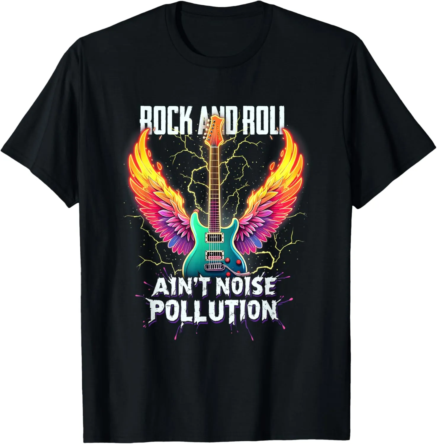 Rock And Roll Women Men Aint Noise Pollution Festival Band T-Shirt