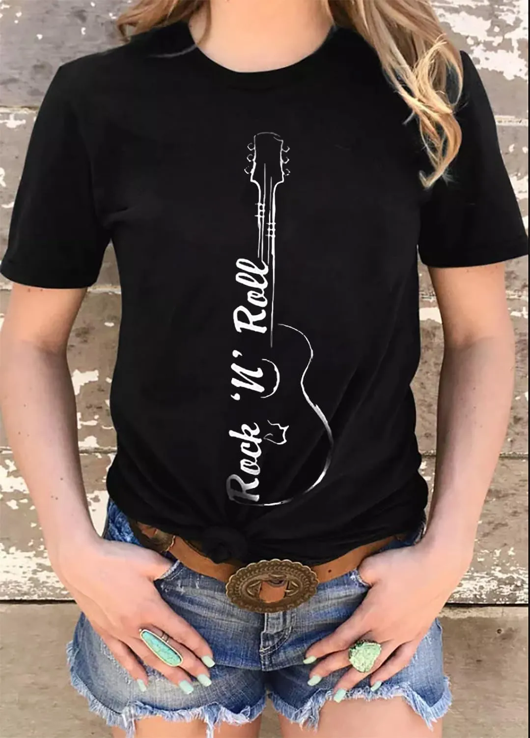 Rock Roll Music Tank Tops Women Vintage Rock Band Tanks Retro Graphic Country Music Concert Sleeveless Shirt Tee