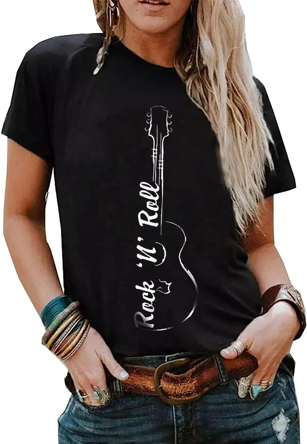 Rock Roll Music Tank Tops Women Vintage Rock Band Tanks Retro Graphic Country Music Concert Sleeveless Shirt Tee