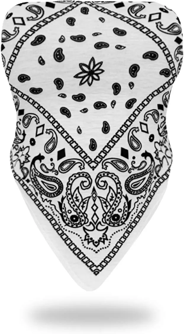 Sexy Crop Tops for Women Paisley Party Club Cothes Strapless Stretchy Bandeau Tube Tops Smocked Bandana Top