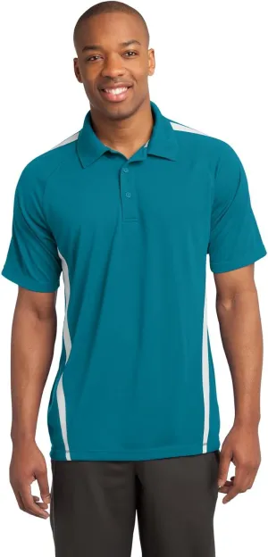 SPORT-TEK Men's PosiCharge Micro Mesh Colorblock Polo