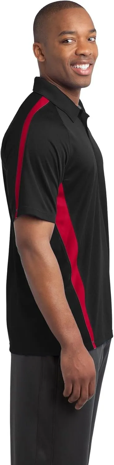 SPORT-TEK Men's PosiCharge Micro Mesh Colorblock Polo