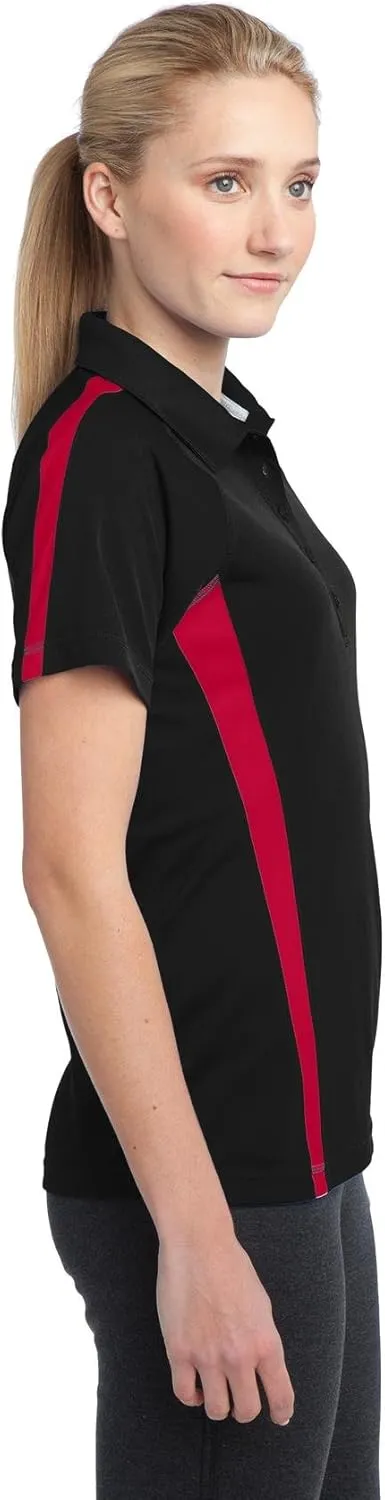 Sport-Tek Women's Micro Mesh Colorblock Polo Shirt