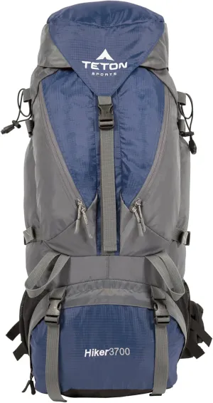 TETON Sports Hiker 3700 Ultralight Internal Frame High-Performance Backpack for Hiking, Camping, Travel, and Outdoor Activities; 60L, Navy