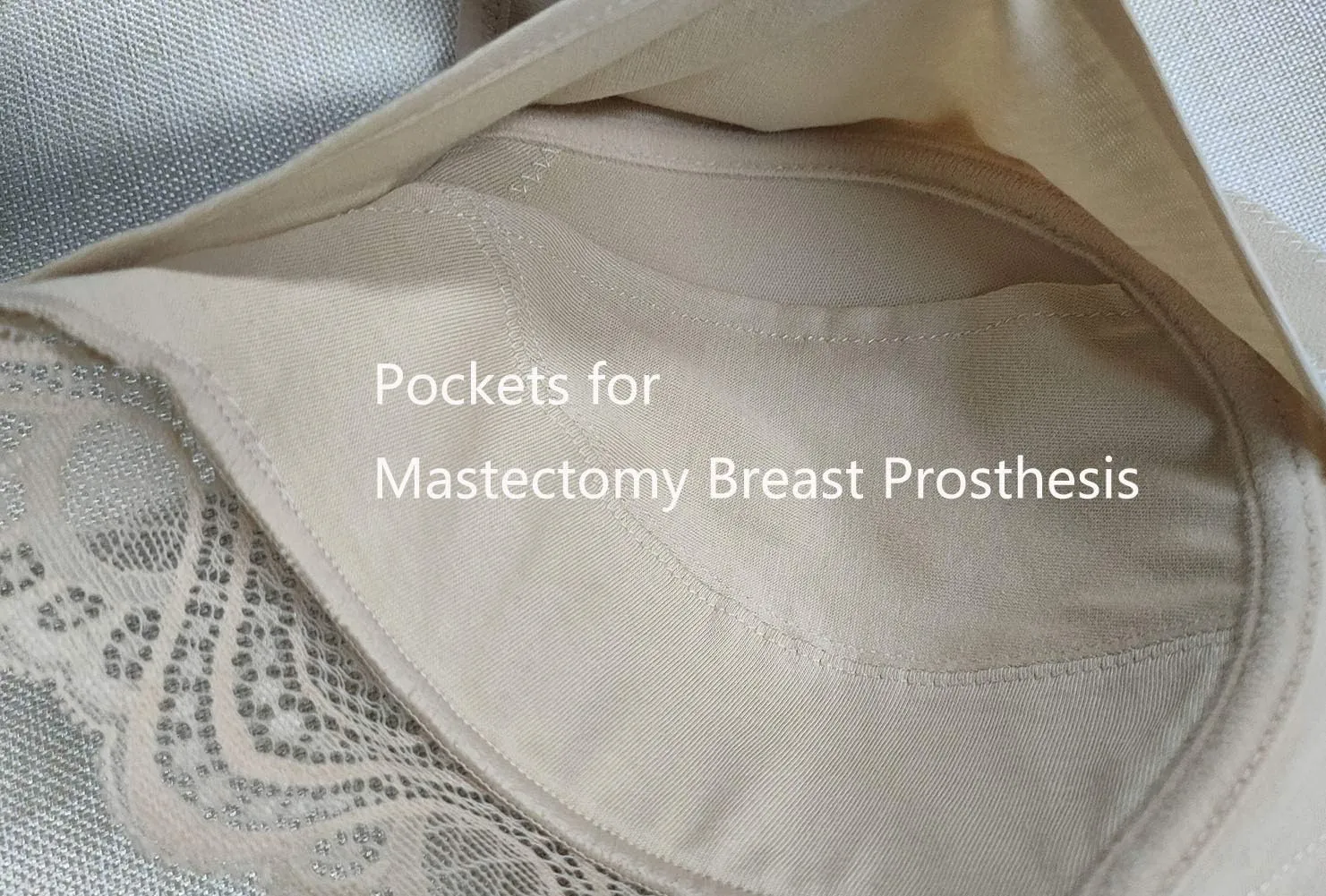 Women Everyday Bra for Mastectomy Silicone Breast Inserts
