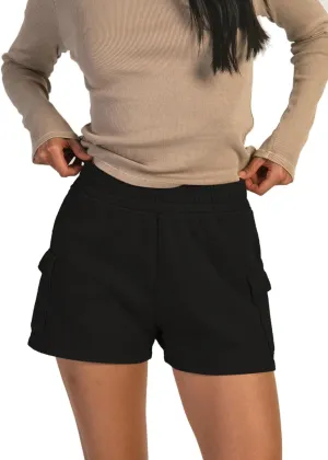 Women Workout Fitness Lounge Comfy Sweat Shorts Athletic Running Drawstring Terry Cotton Shorts