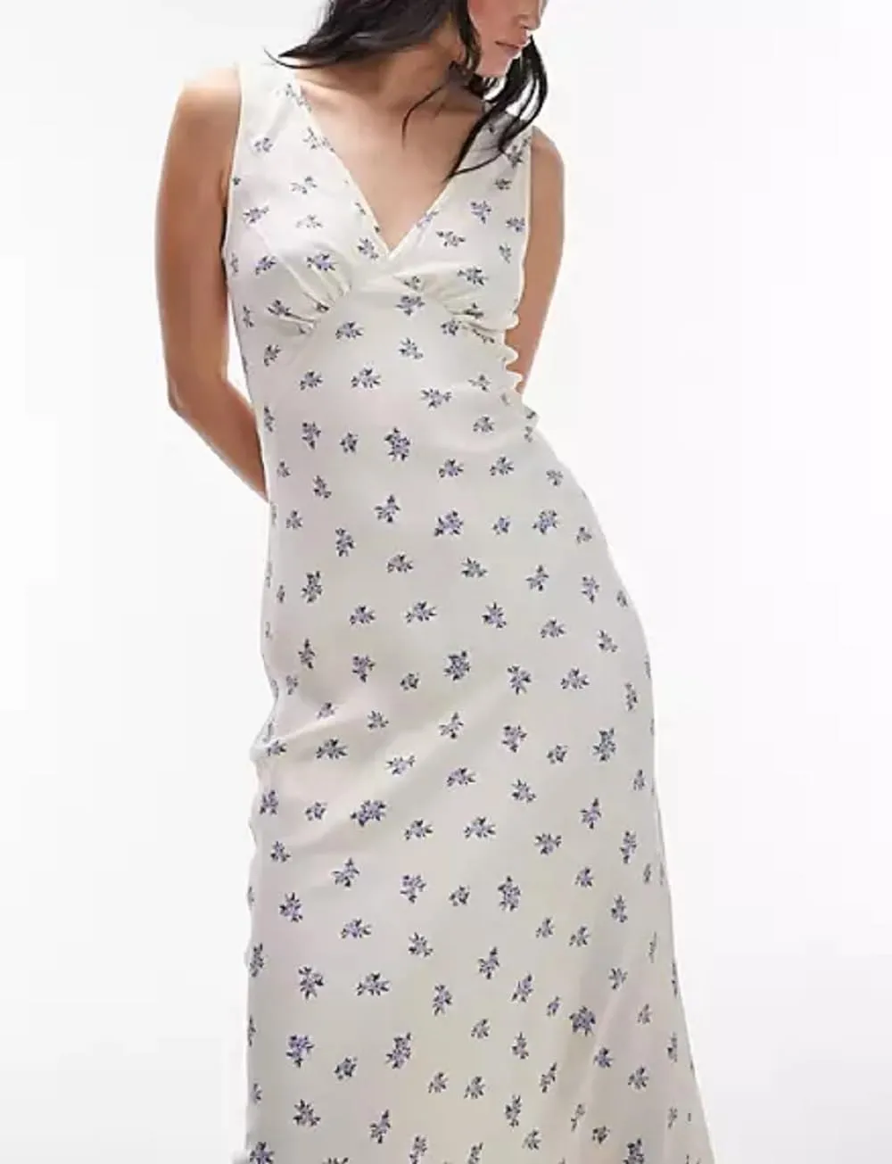 Women Y2k Vintage Printed Maxi Dress Spaghetti Strap Floral Midi Slip Dress Backless Long Flowy Sundress