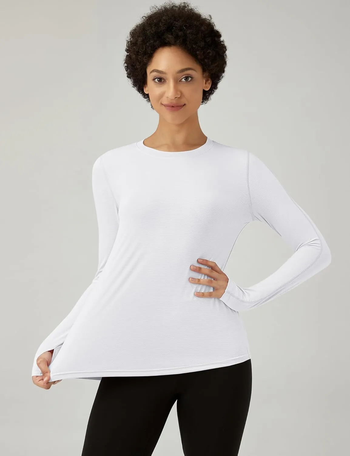 ZHENWEI Women Long Sleeve Shirts UPF 50  Uv Sun Protection Tops Workout Athletic Golf Running Gym Rash Guard